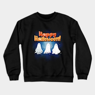 Spirited Halloween Trio: Happy Haunting Crewneck Sweatshirt